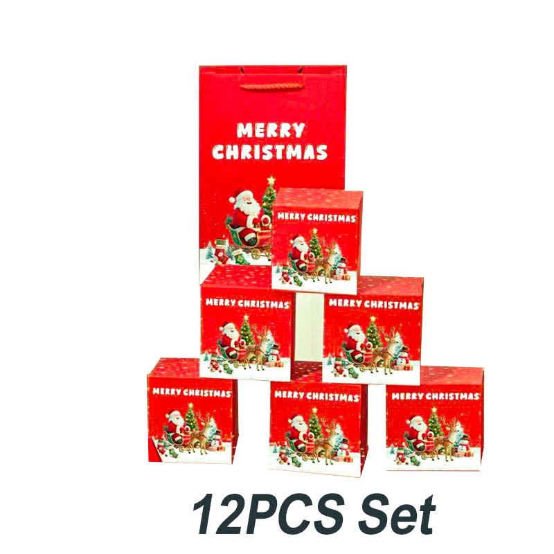 🎅 Μοναδικό πτυσσόμενο χριστουγεννιάτικο κουτί δώρου🎄✨-GR