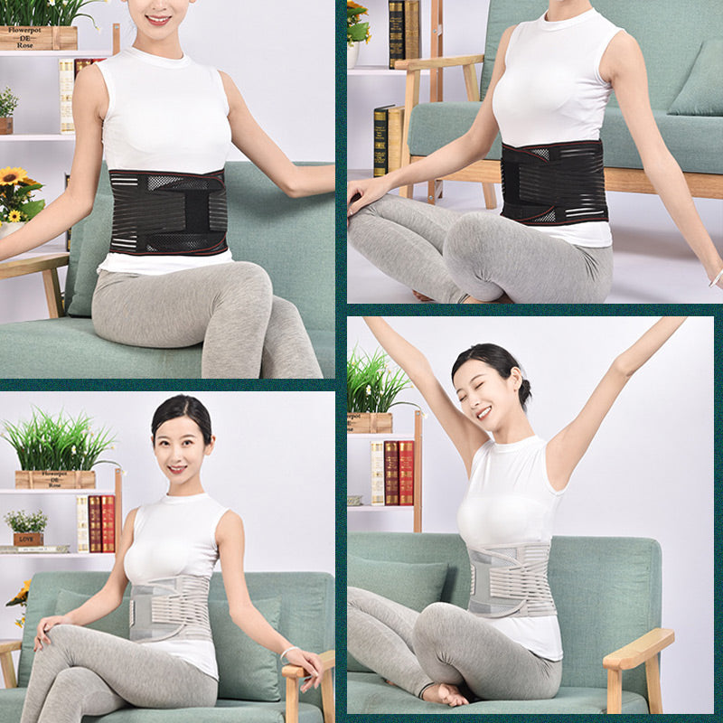 🔥 Φροντίδα οσφυϊκής μοίρας της σπονδυλικής στήλης 🎁 Προστατευτικό μέσης από θερμικά συμπιεσμένο, αναπνεύσιμο φύλλο χάλυβα 💪-GR