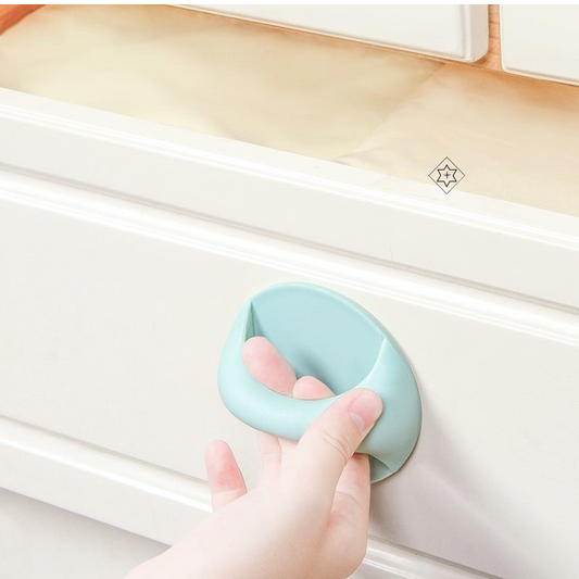 🏠Ανθεκτικές, αυτοκόλλητες, στρογγυλές λαβές πόρτας❤️-GR