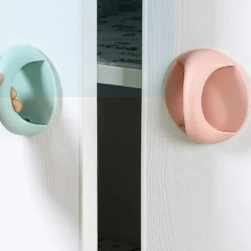 🏠Ανθεκτικές, αυτοκόλλητες, στρογγυλές λαβές πόρτας❤️-GR