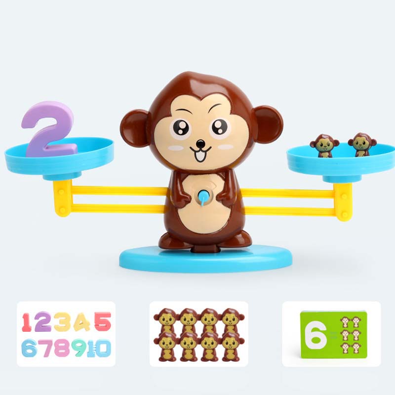 🐸Παιδικό σετ παιχνιδιών με ζωάκια κινουμένων σχεδίων και ζυγαριές-GR