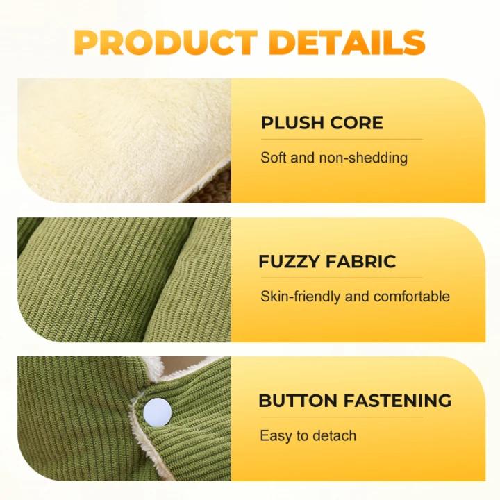 Udobna in prijetna plišasta postelja za hišne ljubljenčke🐱-SI