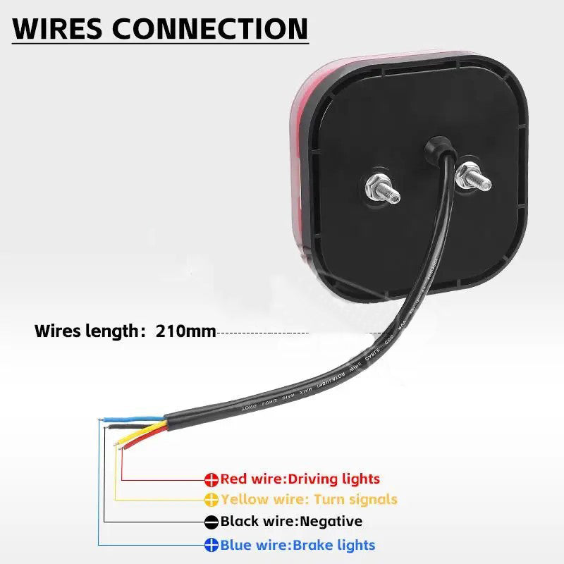 Ένα ζευγάρι πίσω φώτα LED βαρέως τύπου-GR