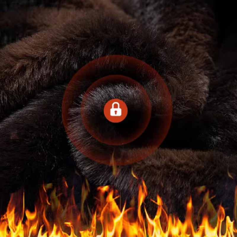 Ανδρικό χειμερινό ζεστό μπουφάν με κουκούλα-GR