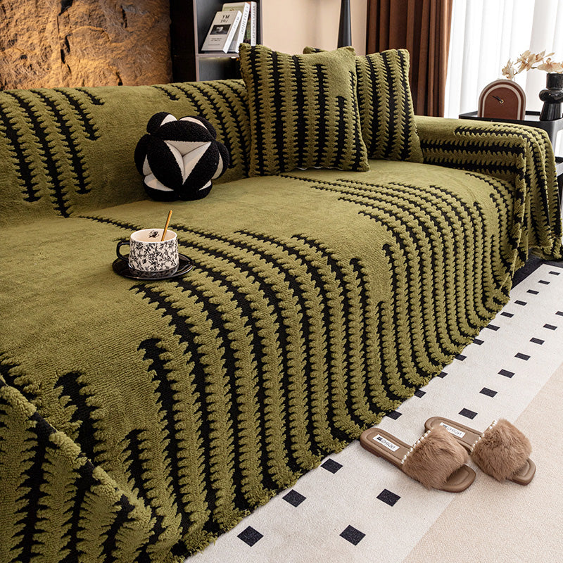 Μαλακό, αντιολισθητικό βελούδινο κάλυμμα καναπέ-GR