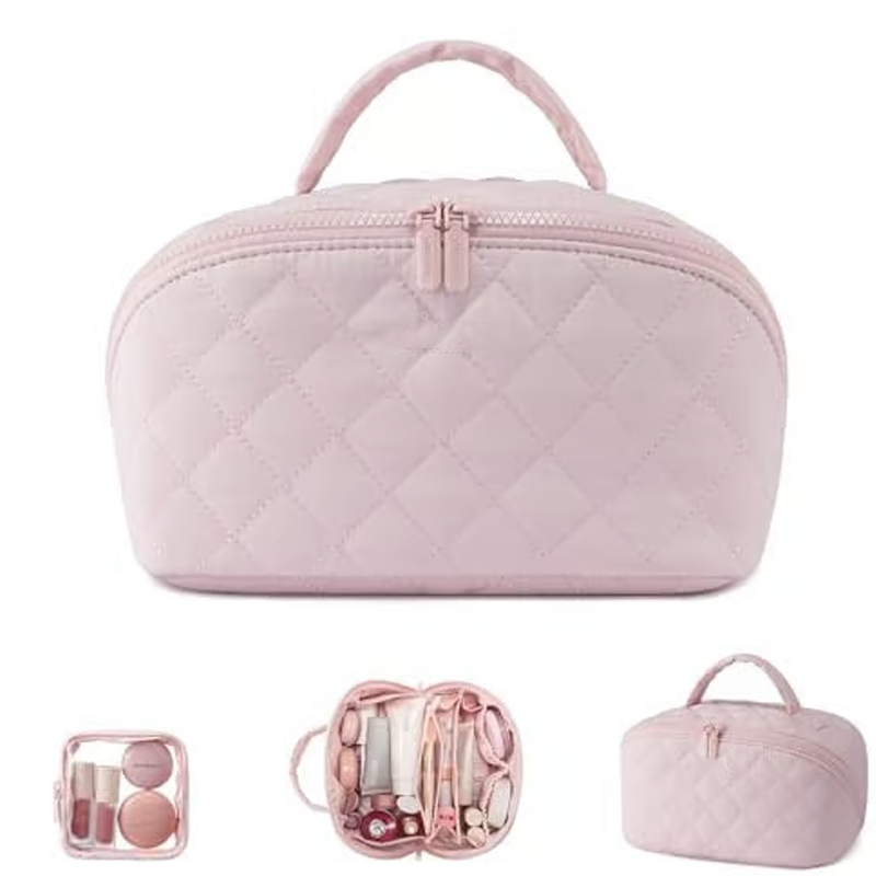 💗Μεγάλη, ευρύχωρη τσάντα καλλυντικών με λαβή-GR