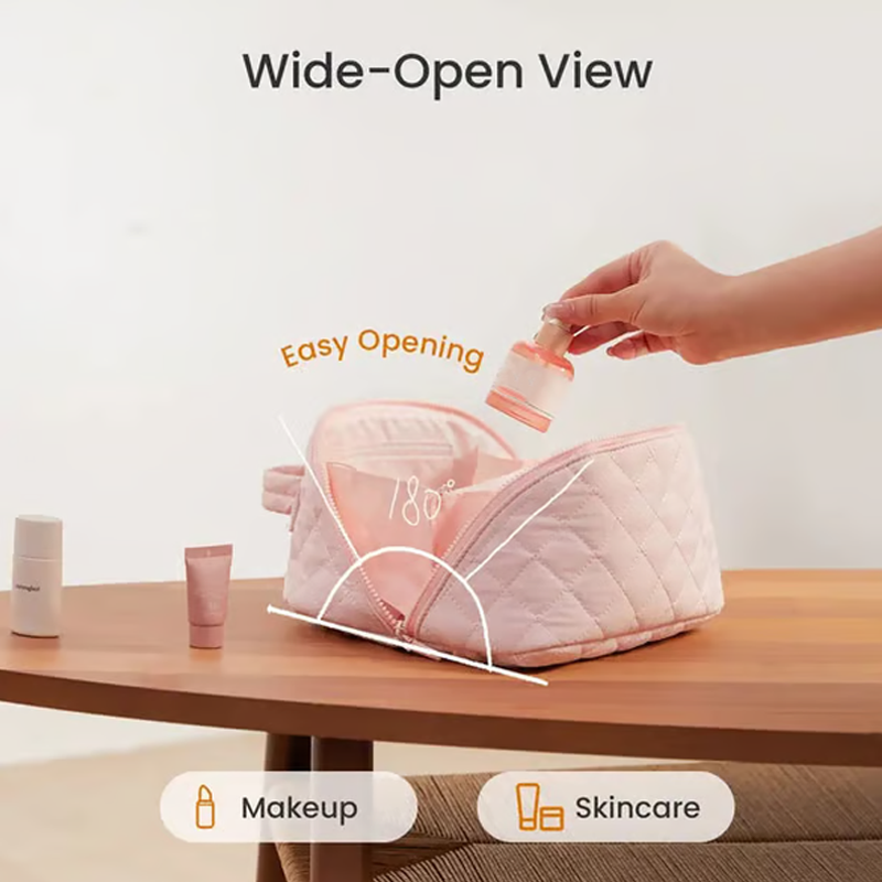 💗Μεγάλη, ευρύχωρη τσάντα καλλυντικών με λαβή-GR