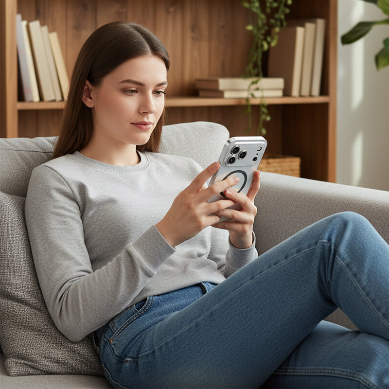 📱Μαγνητική μεταλλική θήκη για iPhone 17 / 17 Pro / 17 Pro Max-GR