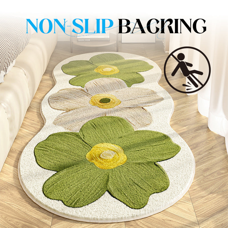 Ένα απαλό χαλί με ακανόνιστο λουλουδάτο μοτίβο-GR