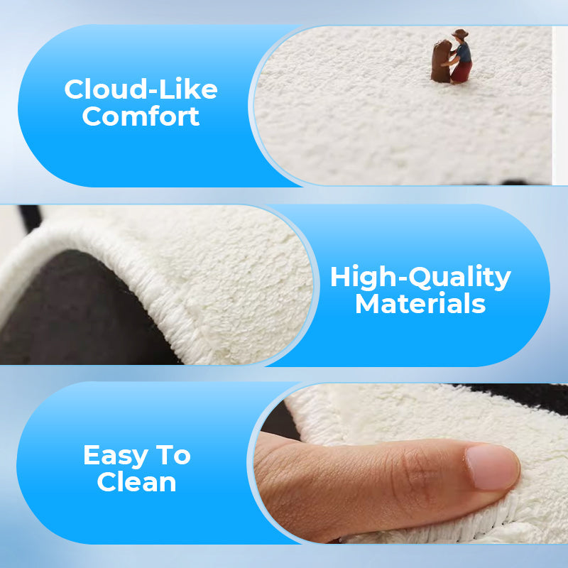 Minkštas kilimas su netaisyklingu gėlių raštu-LT