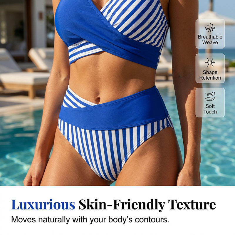👙 Μπικίνι με χρωματικά μπλοκ S-3XL: Κομψό και εφαρμοστό μαγιό δύο τεμαχίων 🌊-GR