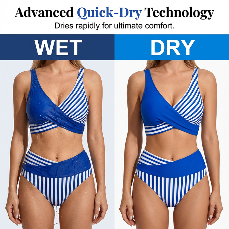 👙 Έγχρωμο μπικίνι S-3XL: κομψό και διαμορφωτικό μαγιό δύο τεμαχίων 🌊-GR
