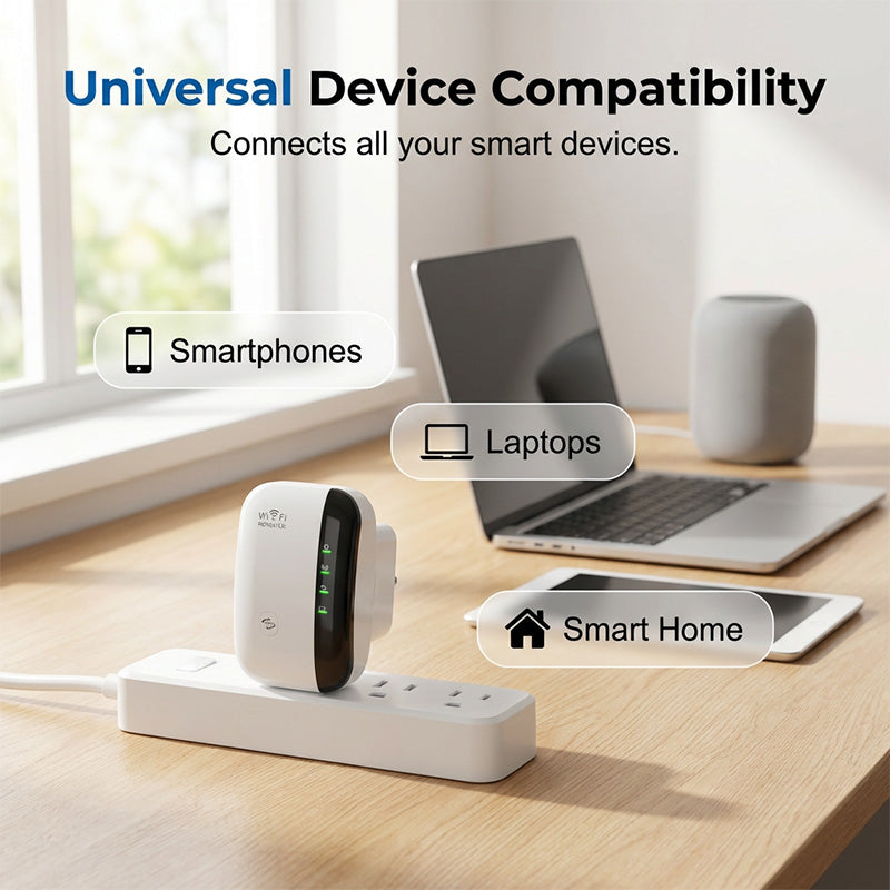 Επαναλήπτης και ενισχυτής σήματος Wi-Fi 300 Mbps-EL