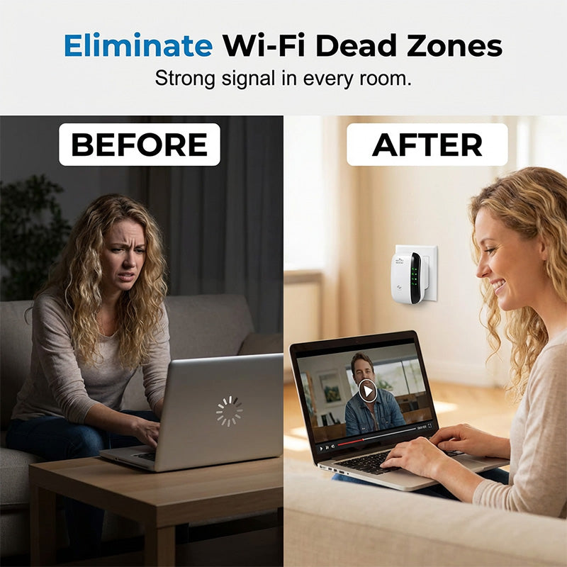 Επαναλήπτης και ενισχυτής σήματος Wi-Fi 300 Mbps-EL